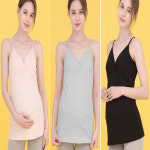 쁘띠마리에 쁘띠마리에 면스판 인견 수유나시 캡내장 끈조절수유나시