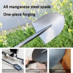 망간강 파기 삽 스페이드 농업 도구 해변 정원 눈 삽 식물 토양 원예 도구
