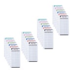 현금 바인더 용지 실용적인 사무실 교체 예산카드 A6 봉투 추적 시트 24