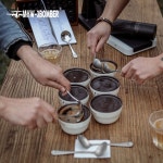 스테인리스 스틸 커피 스푼 커핑 다양한 기원의 전문 탐색