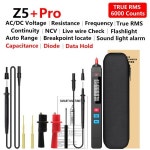 BSIDE 비접촉 디지털 멀티미터 6000 카운트 AC DC 전압 테스터 커패시턴스 Ohm NCV Hz 다이오드 Z1 Z5