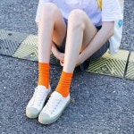 크레용 골지 무지 양말 여성양말 무압박 20컬러