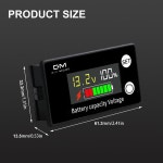 Diymore LCD 디지털 전기 계량기 배터리 용량 표시기 리튬 LiFePO4 납산 셀 전압계 15MA DC8-100V 6133A