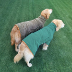 퍼피니스 size 중 대형견용 찍찍이 목욕 가운 반려견 바스롭 S 1개