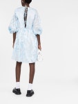세실리에 반센 퍼프 소매 드레스 24 FW 123RTW10052MABELDRESSBETULAFILCOUPSKYBLUE
