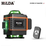 레이저레벨기 전자식 HILDA 1612라인 4D 레이저 레벨 그린 라인 셀프 레벨링 360 수 수직 초강력 빔