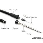 납땜 스테이션 인두 핸들 어댑터 ESD 852D 936 937D 898D 907 HAKKO 아이언 팁 캐눌라 케이싱 5 개