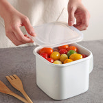 레블링 레블링 법랑 캐니스터 밀폐용기 사각 라면 냄비 1 45L 2 2L 1 45L 1개