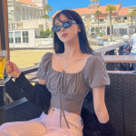 키치 유니크해 트랜디 썸머 여름 선글라스 스퀘어 캣아이 데일리 y2k 바캉스룩 비치룩 uv 아이웨어 휴가룩 4col