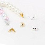 올챙이캡100P 부자재 비즈공예 목걸이 재료 구멍지프 100p