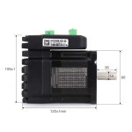 JMC 폐쇄 스텝퍼 서보 모터 드라이버 2 상 Nema34 4 5N m 2000rpm 6A i 24-80VDC HSS86-60-45