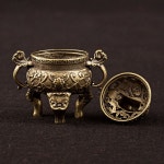 미니 향로 황동 인센스 스틱 홀더 소품 미니향로 단품