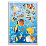 판타스틱 데코 포인트 스티커 노트 스마트폰 장식 열대 물고기