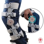 의료용 각도조절 무릎보조기 전방십자인대 무릎각도기 다리 보조기 오른쪽 L 1개