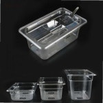 타공뚜껑 높이 4분의1 투명 PC 밧드 바트 받드