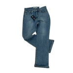 남자 중청 세미와이드 언발 트임 데님 청바지