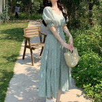 스윗트리 꽃무늬 밴딩 쉬폰 원피스 h0175