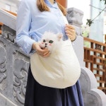 고양이 강아지 데일리 캔버스 반려견 슬링백 가방 강아지백