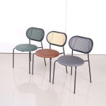 플라스틱 라탄 철제 등받이 카페 식당 의자 3색 1인 북유럽 체어 가구 디자이너 까페