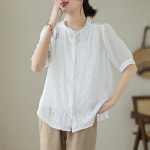 스윗트리 루즈핏 중년 엄마 블라우스 티셔츠 j0181