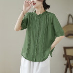 스윗트리 루즈핏 중년 엄마 블라우스 티셔츠 j0181