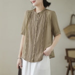 스윗트리 루즈핏 중년 엄마 블라우스 티셔츠 j0181