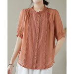 스윗트리 루즈핏 중년 엄마 블라우스 티셔츠 j0181