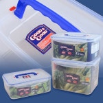 굿앤굿 손잡이 밀폐용기 3 3L 반찬통 김치통 야채통