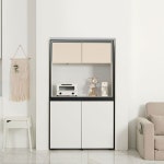 가구샘 광폭 LED 조명 주방 수납장 1000 H5855