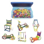 04016 소프트 라인빌딩 블록 1060pcs 빨대블럭 공간블럭 소근육발달 창의력향상 보관함