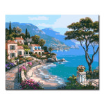 명화그리기 DIY 유화 세트 그림 액자 해바라기 아트홀릭 L37 바닷가마을 1개