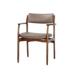 넓은 하드원목 쿠션 등받이 식당 의자 2색 디자이너 가구 업소 까페 1인용 호텔