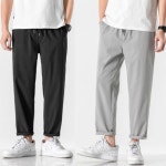 남자바지 배기팬츠 허리밴딩 루즈핏 캐주얼 데일리룩