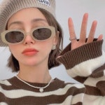 루킹포유 루킹포유 네오레트로 58049 어글리 선글라스 C2