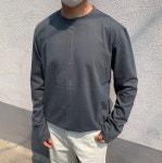 더남디 오버핏 라운드 긴팔 티셔츠 30컬러