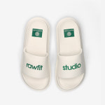 로핏스튜디오 여성 슬 스너그 슬라이드 에버그린