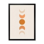 DesignQ 미니멀리스트 문 페이즈 모던 프레임 벽 아트