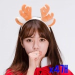 통통브라운 루돌프 헤어포인트 머리띠 행사소품