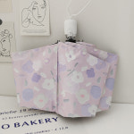 스프링 플라워 일러스트 3단 자동 암막 우산 우산