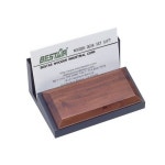 원목 명함꽂이 1p 원목 나무 책상 보관함 명함보관케이스 원목소품함