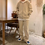 더남디 남자 니트세트 후드집업