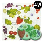 냅킨아트 비누클레이 딸기와 블루베리 2인 클레이 찰흙 도우 점토놀이 공작완구