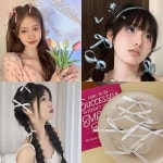 집게 액세서리 새틴 헤어 홀릭헤어리본핀 머리핀 홀릭헤어리본핀 스카