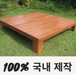 조립식 대형 야외 상 테이블 원목 마루 무도색 1820X1820