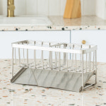 올스텐 자동물빠짐 수세미 거치대 싱크대 주방정리 304 수세미거치대