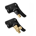 자전거 공기 노즐 황동 휴대용 풍선 펌프 타이어 척 밸브 커넥터 어댑터 휠 부품