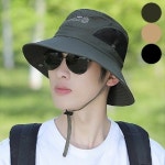 남성 여름 메쉬 통풍 사파리 모자 버킷햇 선캡