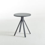 모던 사선다리 미니 카페 라운지 원형 스틸 티 테이블 2색 북유럽 디자인 까페 탁자