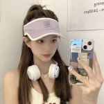 루킹포유 루킹포유 레터링 로고 스포츠 썬캡 C2 바이올렛