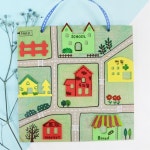 우리동네 마을 지도그리기 액자만들기 5인용 어린이집 유치원 초등 수업재료 문화센터 1개